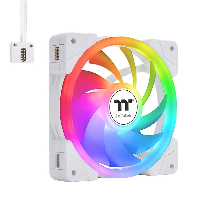 Thermaltake SWAFAN EX12 ARGB PC Cooling Fan TT Premium Edition 3 Fan Pack White