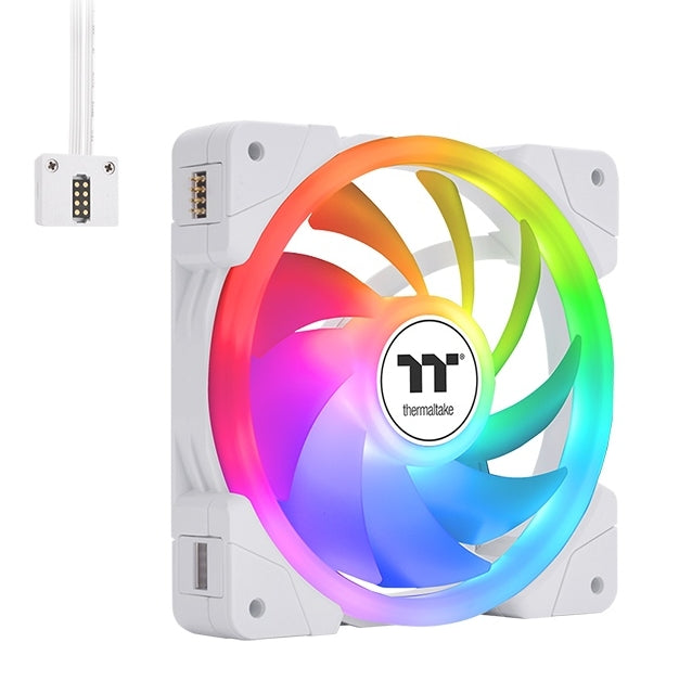 Thermaltake SWAFAN EX14 ARGB PC Cooling Fan TT Premium Edition 3 Fan Pack White