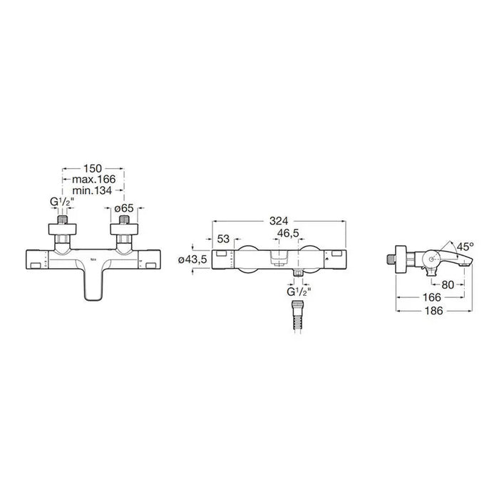 THERMOSTAT MIXER ROCA VICTORIA - Смесители с термостат<<<Смесители и душове<<<Баня<<<Praktiker&&&Смесители с