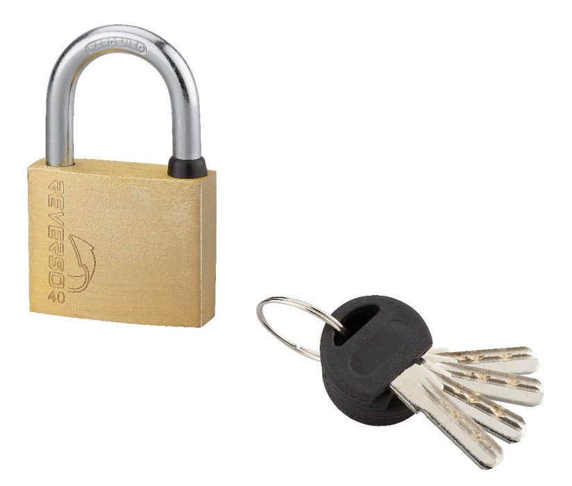 PADLOCK 40MM BRASS REVERSO