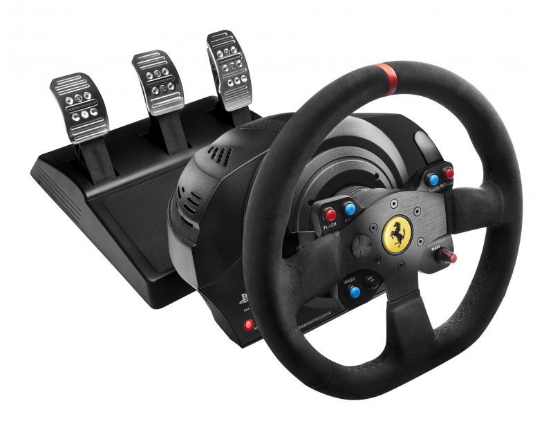 THRUSTMASTER steering wheel, T300 Ferrari Alcantara Edition, for PC / PS3 / PS4