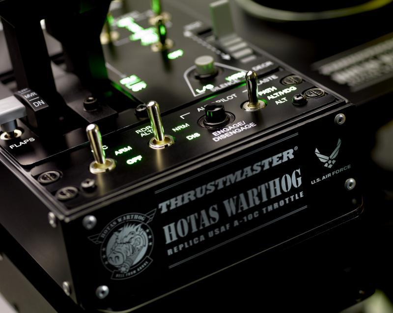 Joystick and Control Panel, Thrustmaster HOTAS Warthog Flight Simulator for PC, Black