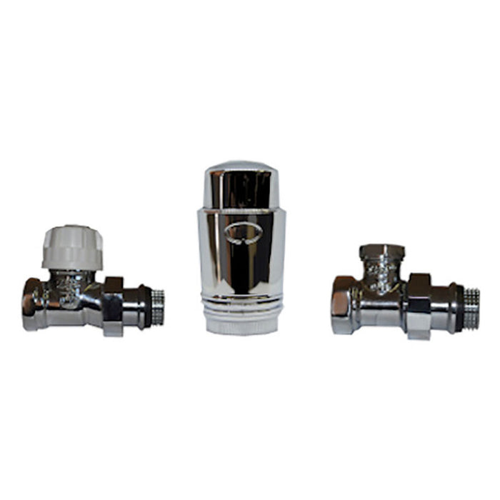 THERMOHEAD IN SET CAYMAN -3 CHROME THS THERMOSTYLE STRAIGHT 1/2"