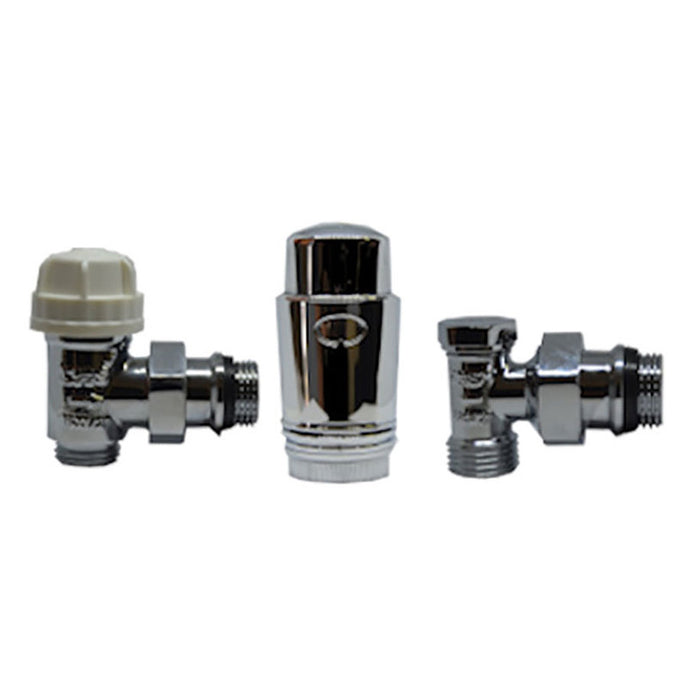 THERMOHEAD SET CAYMAN -5 CHROME THS THERMOSTYLE STRAIGHT 1/2x16mm and 1/2x15mm