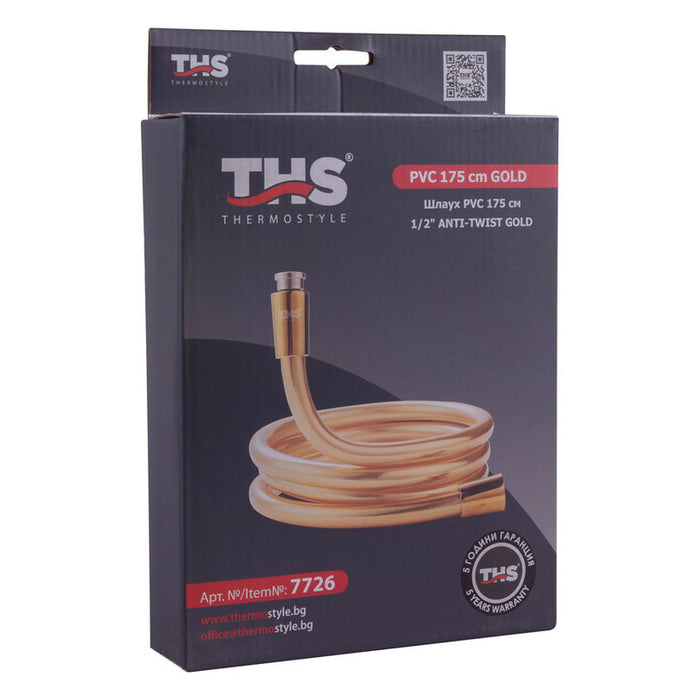 THS THERMOSTYLE ANTI-TWIST GOLD SHOWER HOSE