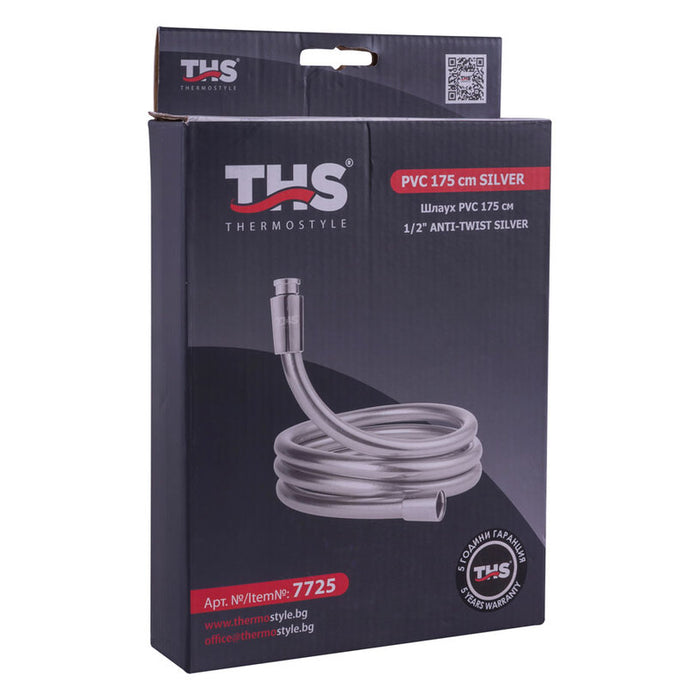 SHOWER HOSE THS THERMOSTYLE ANTI-TWIST SILVER