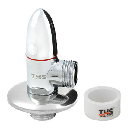 SPHERICAL FAUCET 1/2'' * 3/8'' CORNER WITH ROSE. WITH CERAMIC. HEAD THS THERMOSTYLE PLATINIUM TURPEDO THS THERMOST