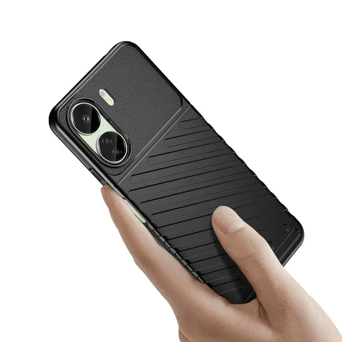 Thunder Case armored case for Xiaomi Redmi 13c - black - Cell phone cases and covers<<<HurtelXML