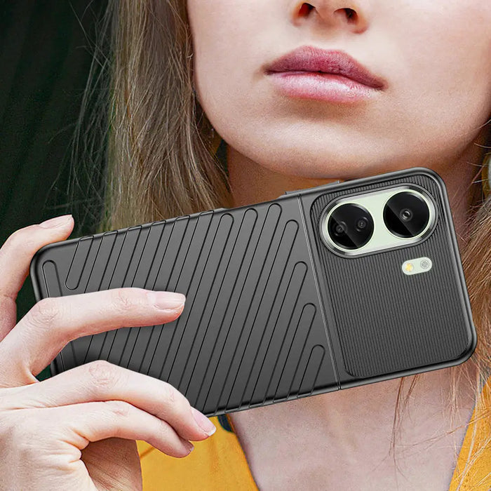 Thunder Case armored case for Xiaomi Redmi 13c - black - Cell phone cases and covers<<<HurtelXML