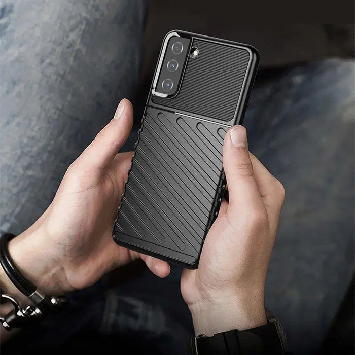 Thunder Case flexible armored cover for Samsung Galaxy S22 + (S22 Plus) black - Cell phone cases and covers<<<HurtelXML