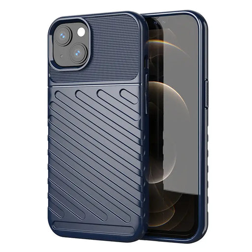 Thunder Case Flexible Tough Rugged Cover TPU Case for iPhone 13 mini blue - Cell phone cases and covers<<<HurtelXML