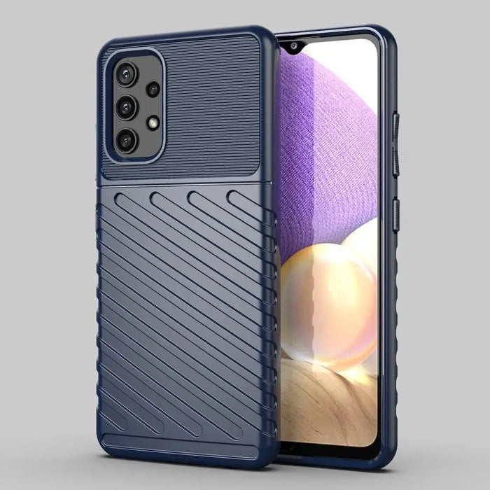 Thunder Case Flexible Tough Rugged Cover TPU Case for Samsung Galaxy A32 5G blue - Cell phone cases