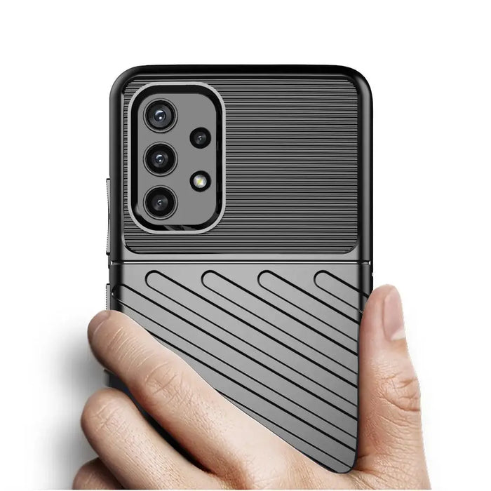 Thunder Case Flexible Tough Rugged Cover TPU Case for Samsung Galaxy A32 5G blue - Cell phone cases