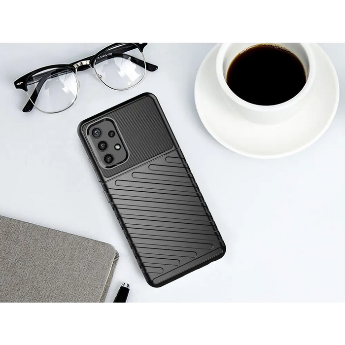 Thunder Case Flexible Tough Rugged Cover TPU Case for Samsung Galaxy A72 4G green - Cell phone cases