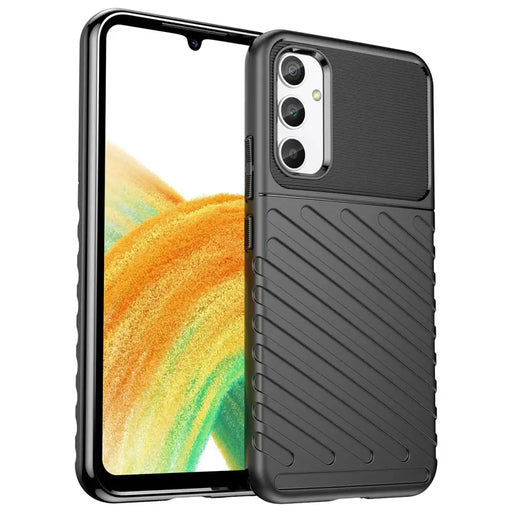 Thunder Case case for Samsung Galaxy A34 5G silicone armor case black - Cell phone cases and covers<<<HurtelXML