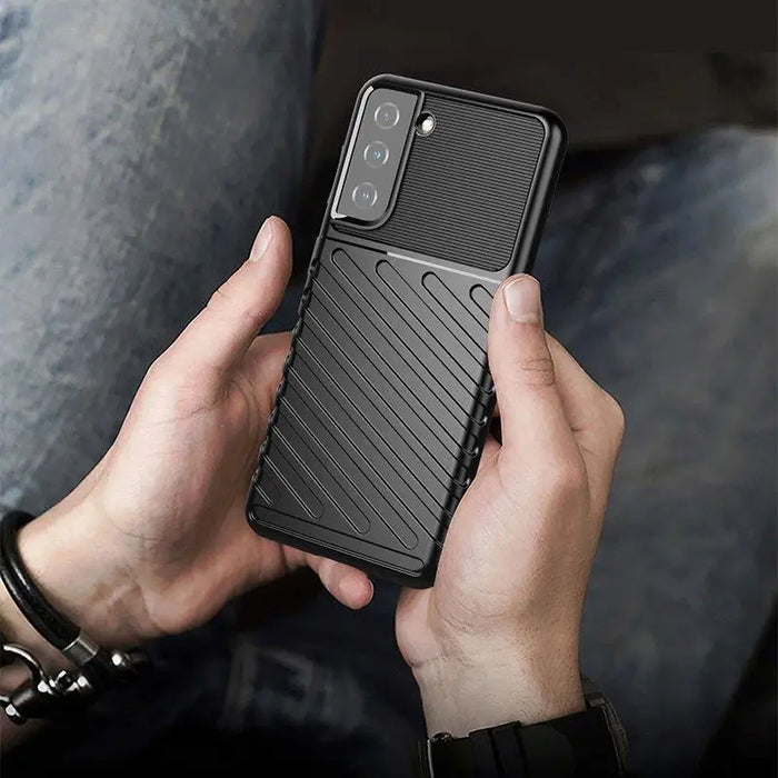Thunder Case for Samsung Galaxy S23 silicone armored cover blue - Cell phone cases and covers<<<HurtelXML