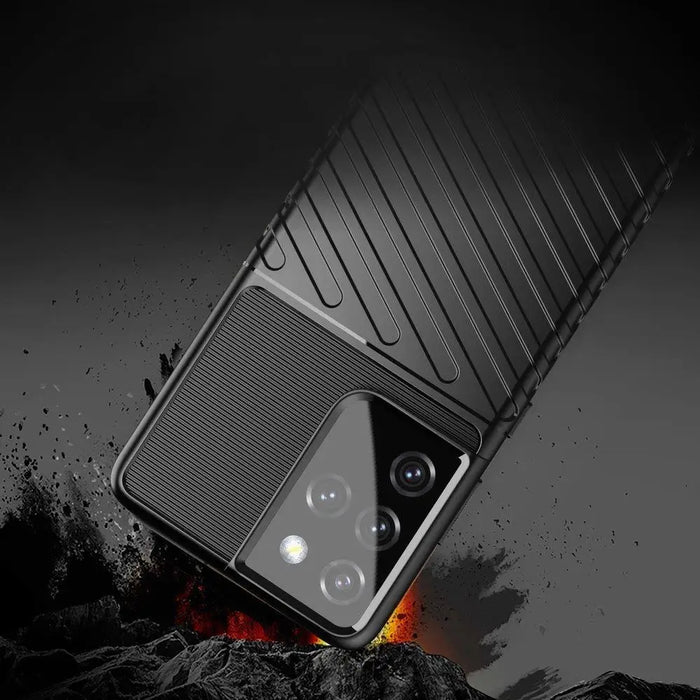 Thunder Case case for Samsung Galaxy S23 Ultra silicone armor case black - Cell phone cases and covers<<<HurtelXML