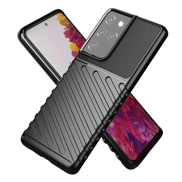 Thunder Case case for Samsung Galaxy S23 Ultra silicone armor case black - Cell phone cases and covers<<<HurtelXML