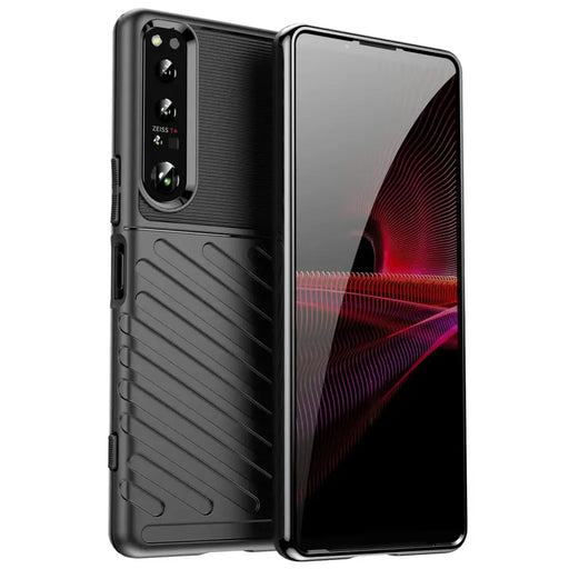 Thunder Case case for Sony Xperia 5 IV silicone armor case black - Cell phone cases and covers<<<HurtelXML
