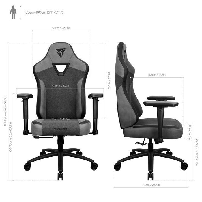 ThunderX3 EAZE Loft Gaming Chair - Black