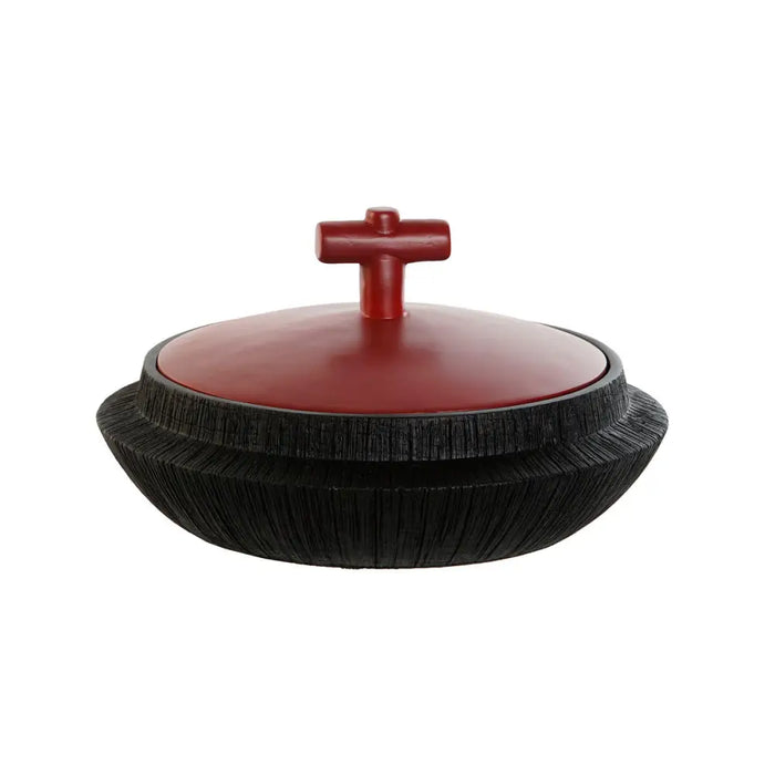 Tibor Home ESPRIT Black Red Resin Oriental 28 x 28 x 15 cm - Декорация и Осветление<<<Дом Градина<<<BigBuy&&&Украса за