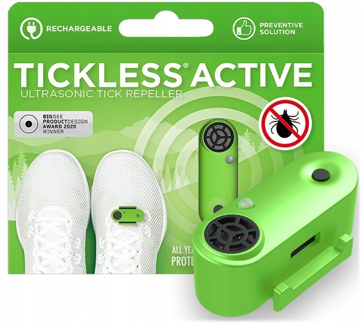 TICK REPELLENT FOR HUMANS TICKLESS ACTIVE GREEN