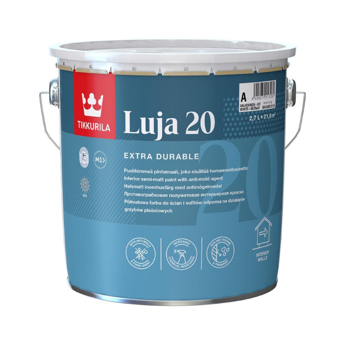 LUYA 20 LATEX SEMI-MATT WHITE 2.7L