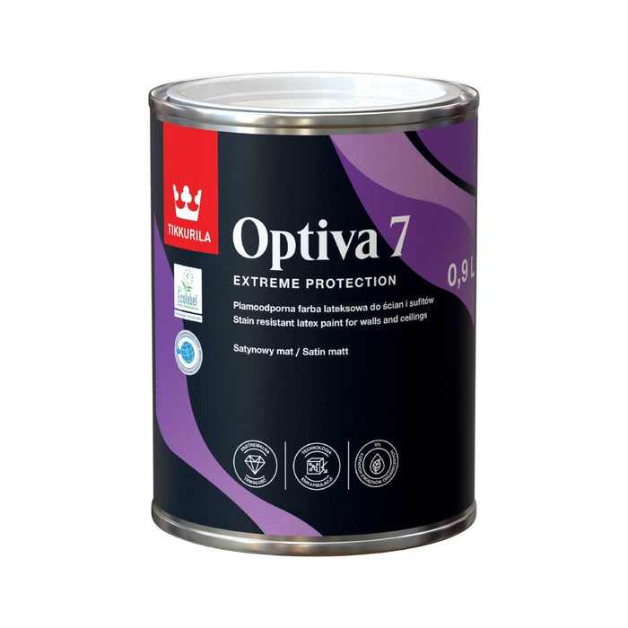 OPTIVA SATIN MAT 7 LATEX SATIN WHITE 0.9L
