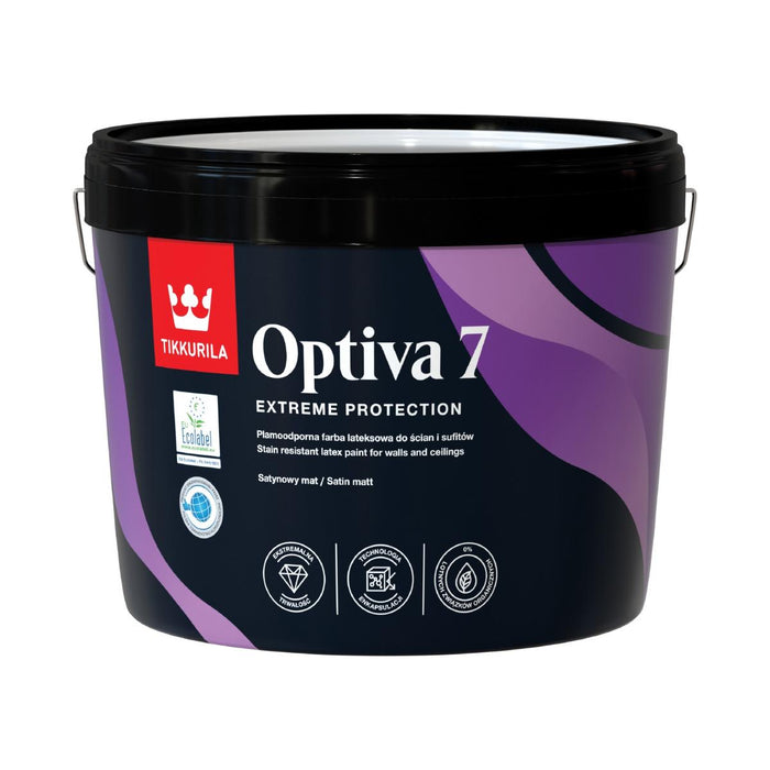 OPTIVA SATIN MAT 7 LATEX SATIN WHITE 9L