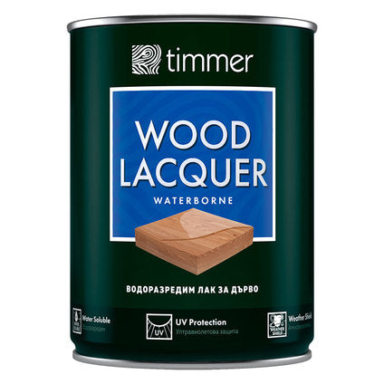 WATER-BASED VARNISH FOR WOOD COLORLESS MAT 750 ML TIMMER