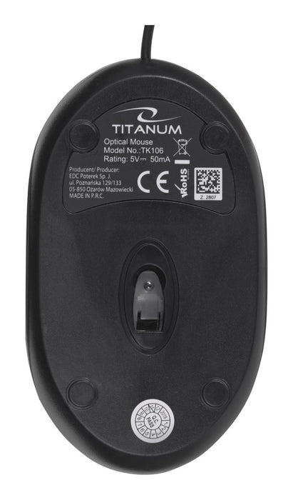 TITANUM TK106 keyboard Mouse included USB Black