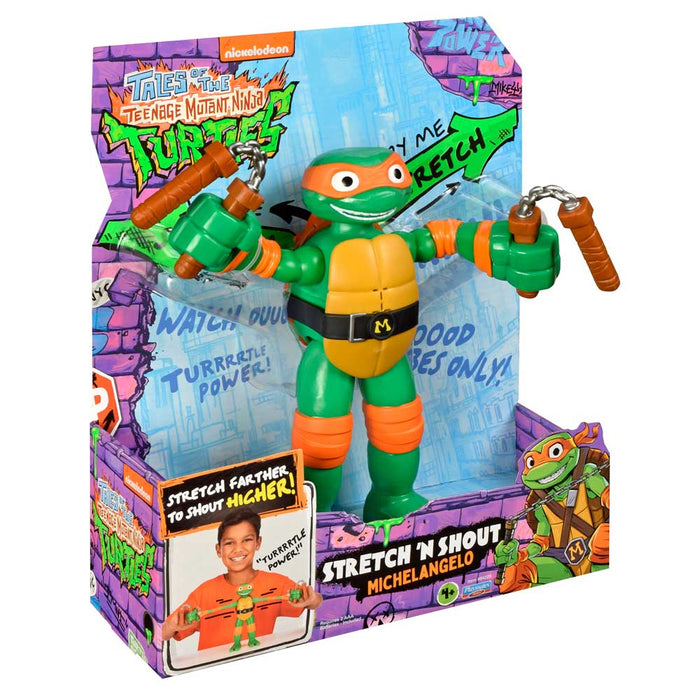 TMNT Teenage Mutant Ninja Turtles Total Mayhem Michelangelo Stretch Figure