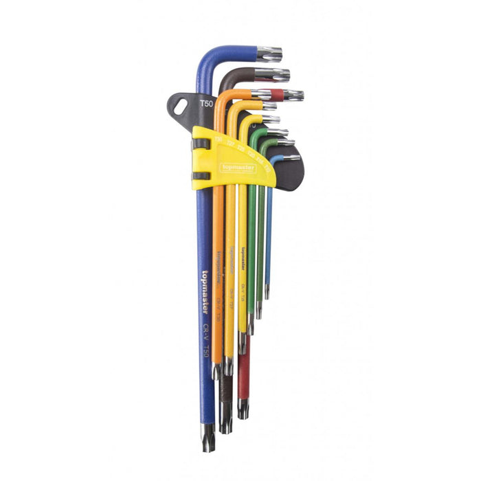 HEXAGON COLORED LONG TORX 9PCS TMP