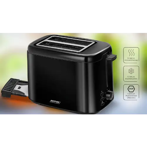 Toaster MPM MTO-07/c black - ToastersAGD-TOS<<<Home Appliance - ProductsAGD<<<ActionPL