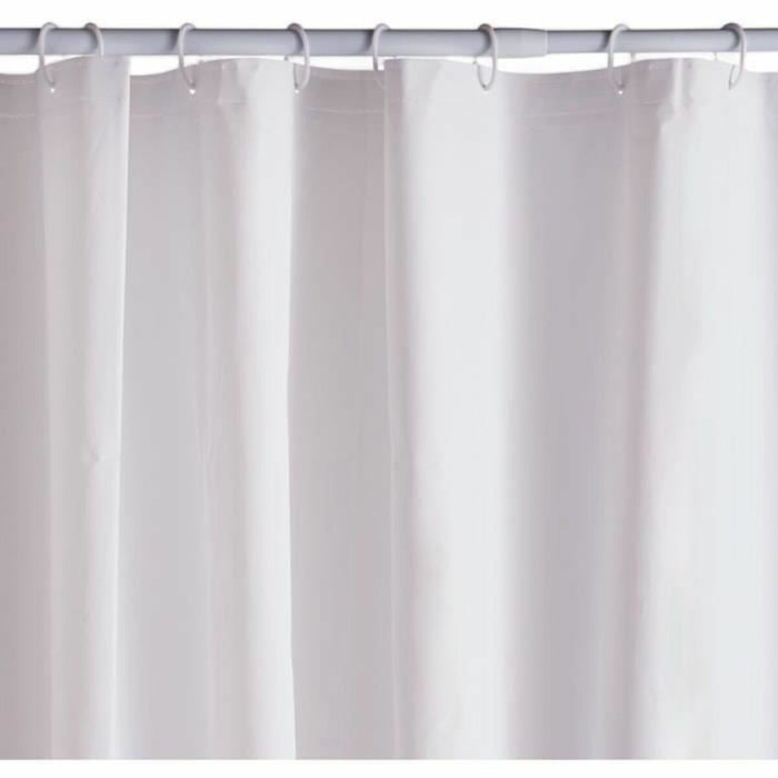Shower Curtain TODAY White PEVA 180 x 200 cm (12 Units)