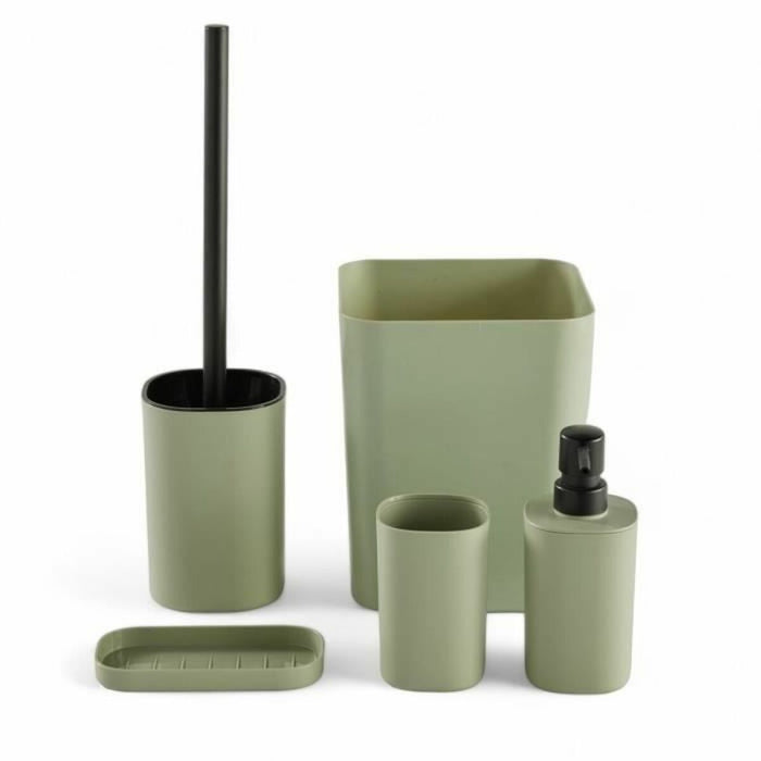 Bath Set TODAY HOY Green Plastic Modern (5 Units)
