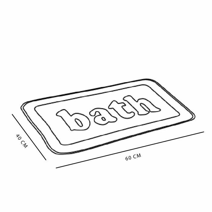 Non-Slip Bath Mat TODAY UTILITY Pink 40 x 60 cm