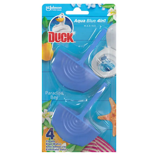 TOILET BLOCK 1 + 1 PARADISE BAY DUCK AQUA BLUE - Почистващи препарати<<<Домашни потреби<<<Кухня<<<Praktiker