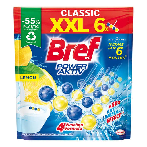 TOILET BLOCK 6X50 G LEMON POWER AKTIV BREF CLASSIC - Почистващи препарати<<<Домашни потреби<<<Кухня<<<Praktiker