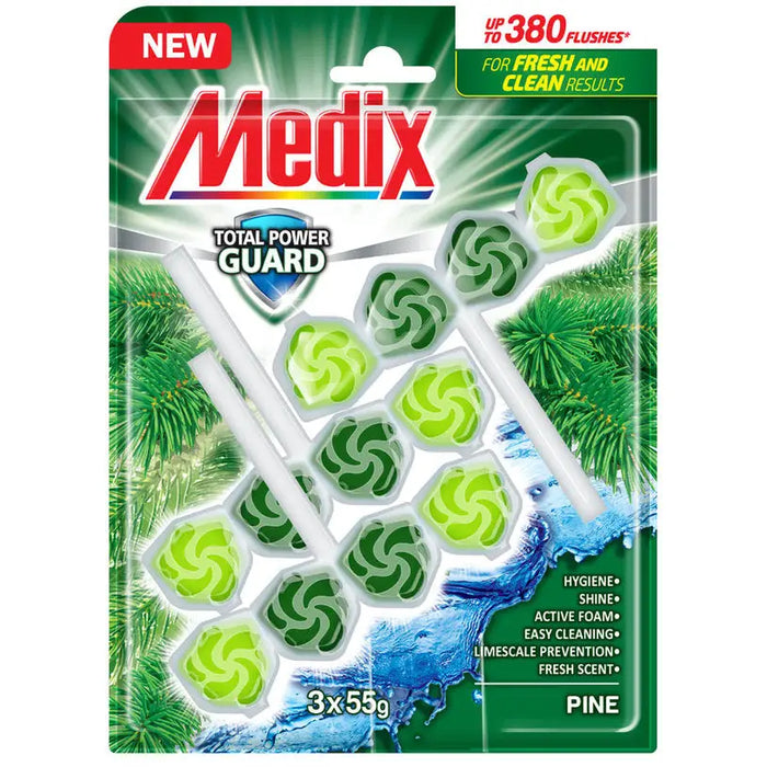 TOILET BLOCK PINE 3 PCS MEDIX - Почистващи препарати<<<Домашни потреби<<<Кухня<<<Praktiker