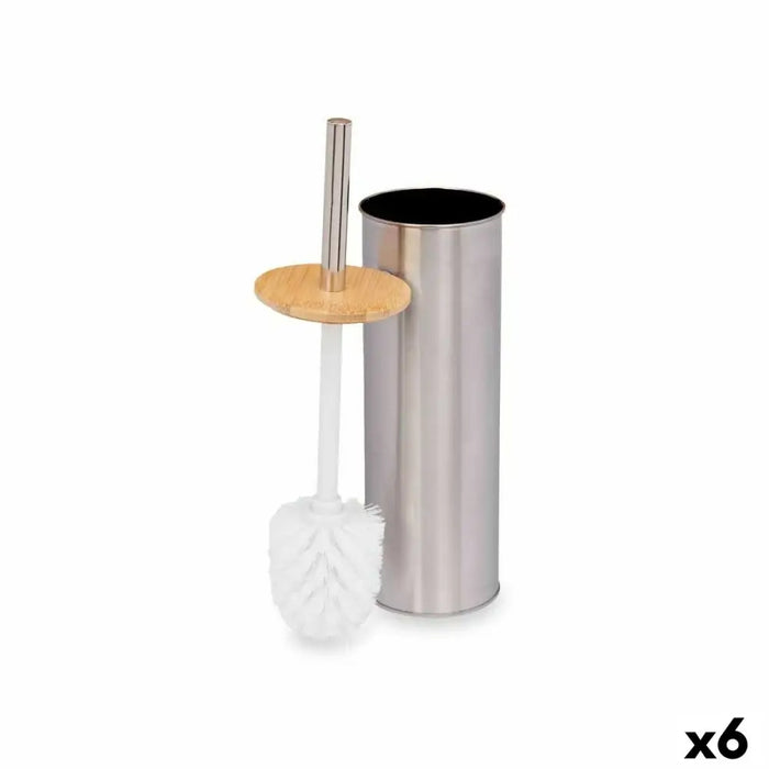 Toilet Brush Berilo Silver Bamboo Stainless steel 9,5 x 27,5 x 9,5 cm (6 Units) - Баня<<<Дом