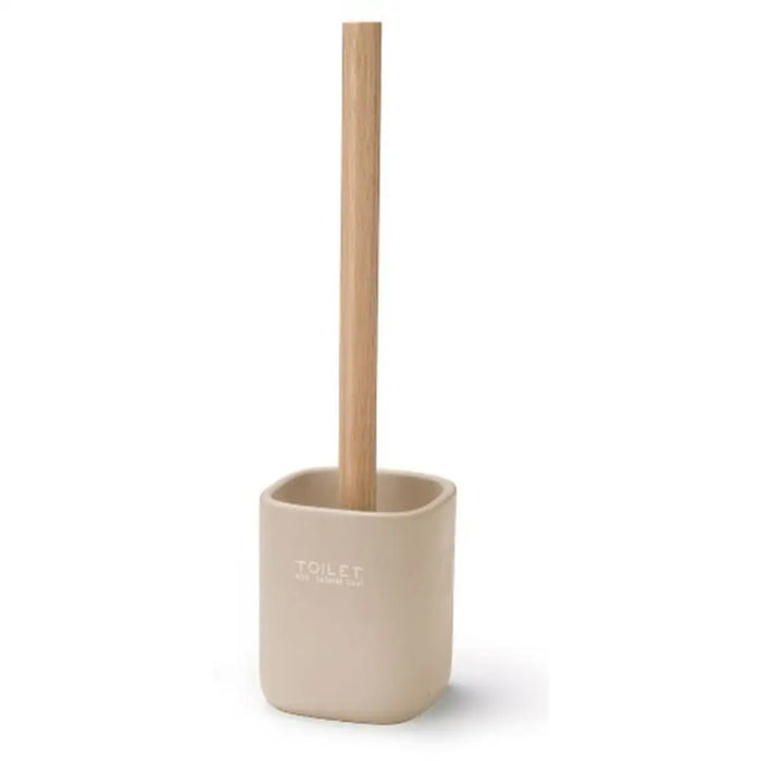 Toilet Brush Berilo White Beige Wood Polyresin 9,6 x 37 x 9,5 cm (6 Units) - Баня<<<Дом Градина<<<BigBuy&&&Аксесоари и