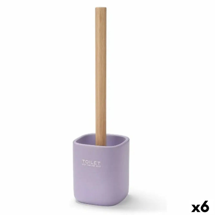 Toilet Brush Berilo White Green Wood Polyresin 9,6 x 37 x 9,5 cm (6 Units) - Баня<<<Дом Градина<<<BigBuy&&&Аксесоари и