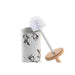 Toilet Brush DKD Home Decor 10 x 10 x 38,5 cm Black Metal White Stoneware - Баня<<<Дом Градина<<<BigBuy&&&Аксесоари и