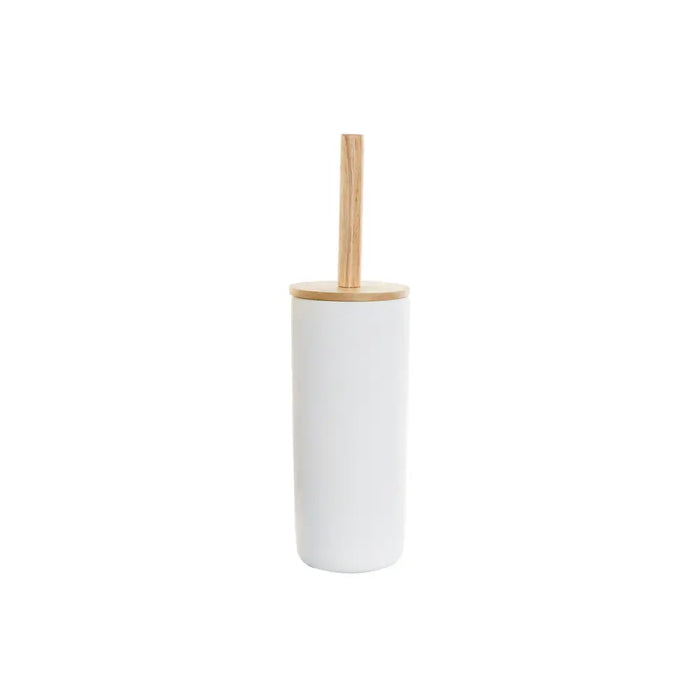 Toilet Brush DKD Home Decor 10 x 10 x 38 cm Natural White Stoneware - Баня<<<Дом Градина<<<BigBuy&&&Аксесоари и