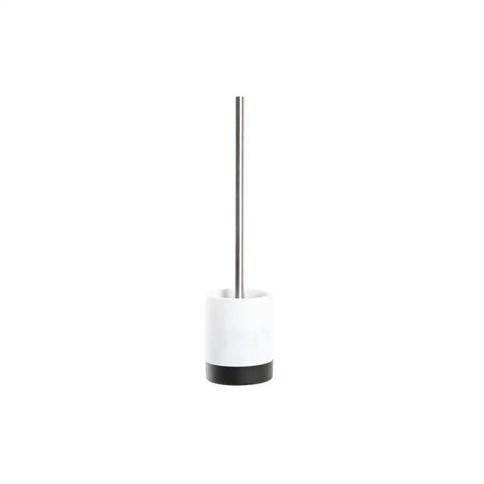 Toilet Brush DKD Home Decor White Black Resin Stainless steel Marble Modern 10 x 10 x 37,4 cm - Баня<<<Дом