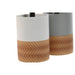 Toilet Brush Home ESPRIT White Grey Natural Resin 9,5 x 9,5 x 37 cm (2 Units) - Баня<<<Дом Градина<<<BigBuy&&&Аксесоари