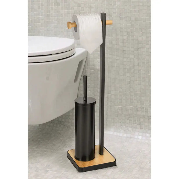 TOILET PAPER HOLDER WITH TOILET BRUSH INTER CERAMIC - Аксесоари за баня<<<Аксесоари за баня<<<Баня<<<Praktiker