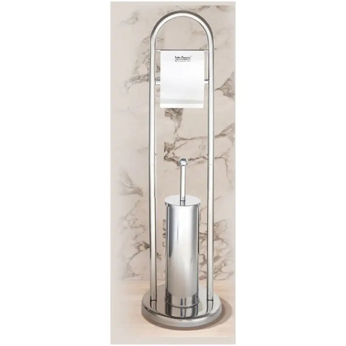 TOILET PAPER HOLDER WITH TOILET BRUSH INTER CERAMIC - Аксесоари за баня<<<Аксесоари за баня<<<Баня<<<Praktiker&&&Четки