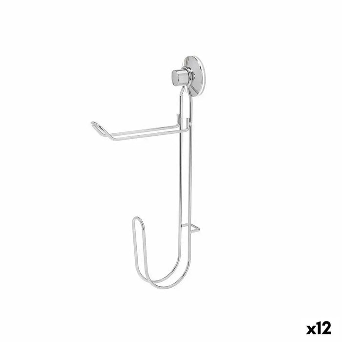Toilet Roll Holder Berilo Metal Steel ABS 3 x 32 x 15 cm Double (12 Units) - Баня<<<Дом Градина<<<BigBuy&&&Аксесоари и